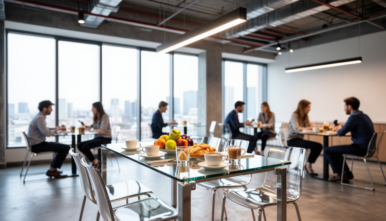 питание в крупной компании